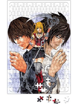 Baskı Dükkanı Death Note Anime L Yagami Light Apple Ryuk Puzzle 240 Parça