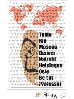 Baskı Dükkanı La Casa De Papel 012 Puzzle 240 Parça Yapboz