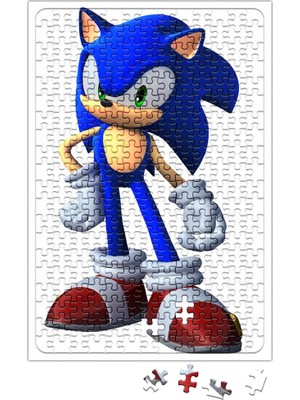 Baskı Dükkanı Sonic Puzzle 240 Parça Yapboz