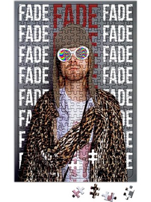 Baskı Dükkanı Kurt Cobain Fade 99 Puzzle 240 Parça Yapboz