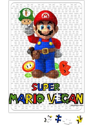Baskı Dükkanı Super Mario Vegan Puzzle 240 Parça Yapboz