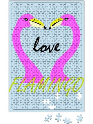 Baskı Dükkanı Flamingo Puzzle 240 Parça Yapboz