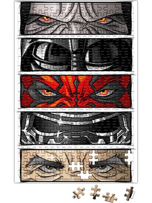 Baskı Dükkanı Star Wars Darth Vader Kylo Ren Puzzle 240 Parça Yapboz
