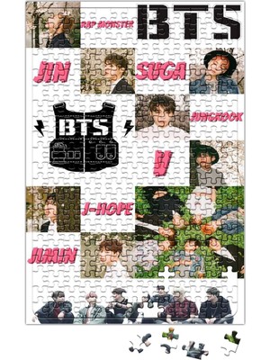 Baskı Dükkanı Bts Bangtan Boys Kpop Puzzle 240 Parça Yapboz