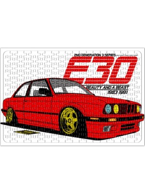 Baskı Dükkanı Bmw E30 Beauty Puzzle 240 Parça Yapboz