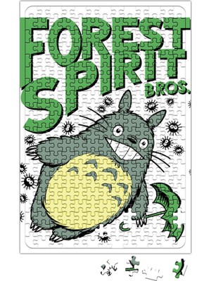 Baskı Dükkanı Forest Spirit Bros Totoro Puzzle 240 Parça Yapboz