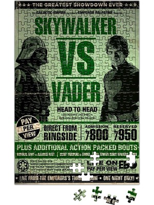 Baskı Dükkanı Star Wars Skywalker Vs Vader Puzzle 240 Parça Yapboz