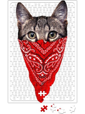Baskı Dükkanı Gangster Cat Kedi Puzzle 240 Parça Yapboz