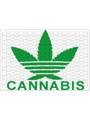Baskı Dükkanı Cannabis Logo Puzzle 240 Parça Yapboz