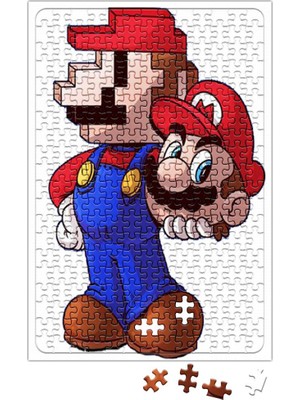 Baskı Dükkanı Mario Pixel Puzzle 240 Parça Yapboz