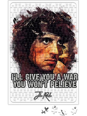 Baskı Dükkanı Better Believe John Rambo Puzzle 240 Parça Yapboz