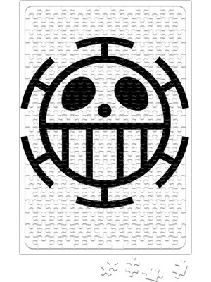 Baskı Dükkanı Trafalgar's Flag One Piece Puzzle 240 Parça Yapboz