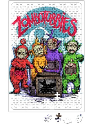 Baskı Dükkanı Zombotubbies Puzzle 240 Parça Yapboz
