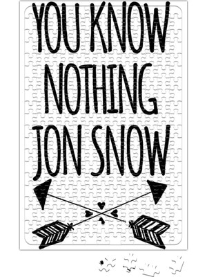 Baskı Dükkanı You Know Nothing Jon Snow Puzzle 240 Parça Yapboz