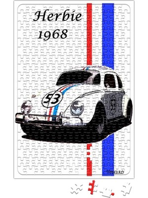 Baskı Dükkanı Herbie 1968 Araba Puzzle 240 Parça Yapboz