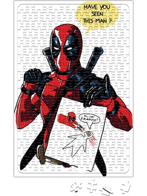 Baskı Dükkanı Deadpool Marvel Francis Puzzle 240 Parça Yapboz