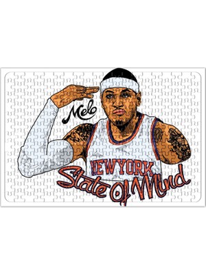 Baskı Dükkanı Carmelo New York Knicks Puzzle 240 Parça Yapboz