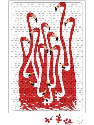 Baskı Dükkanı Flamingo Puzzle 240 Parça Yapboz