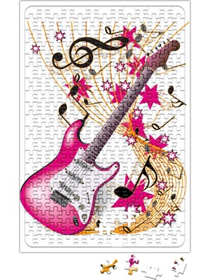 Baskı Dükkanı Music Müzik Gitar Puzzle 240 Parça Yapboz