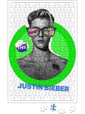 Baskı Dükkanı Justin Bieber Puzzle 240 Parça Yapboz