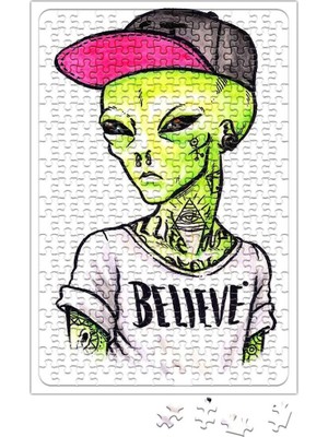 Baskı Dükkanı Cool Et Uzaylı Puzzle 240 Parça Yapboz