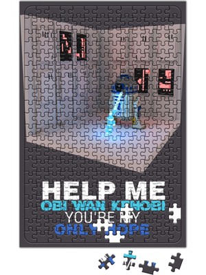 Baskı Dükkanı R2-D2 Hope Star Wars Puzzle 240 Parça Yapboz