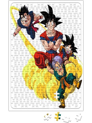 Baskı Dükkanı Son Goku Dragon Ball Puzzle 240 Parça Yapboz