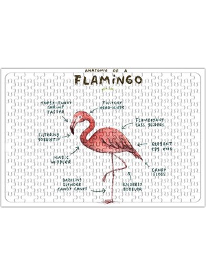 Baskı Dükkanı Bir Flamingo Anatomisi 2 Puzzle 240 Parça Yapboz