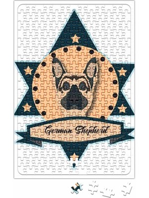 Baskı Dükkanı Pastor Alemao Pug Köpek Puzzle 240 Parça Yapboz