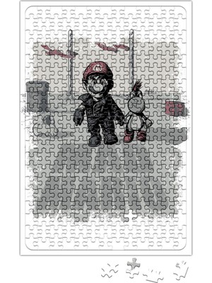 Baskı Dükkanı Mad Mario Puzzle 240 Parça Yapboz