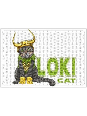 Baskı Dükkanı Loki Cat Kedi Puzzle 240 Parça Yapboz
