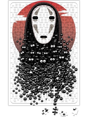 Baskı Dükkanı Spirited Away No Face Miyazaki Puzzle 240 Parça Yapboz