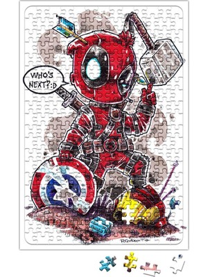 Baskı Dükkanı Deadpool Puzzle 240 Parça Yapboz