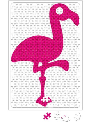 Baskı Dükkanı Pembe Yavru Flamingo 2 Puzzle 240 Parça Yapboz