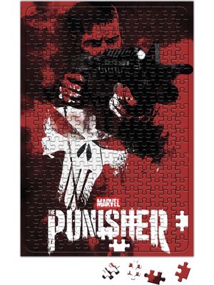Baskı Dükkanı Marvel's The Punisher O Justiceiro Puzzle 240 Parça Yapboz
