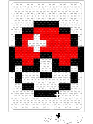 Baskı Dükkanı Pokeball Pokemon Go Pikachu Puzzle 240 Parça Yapboz