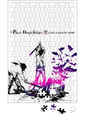 Baskı Dükkanı Three Days Grace Puzzle 240 Parça Yapboz