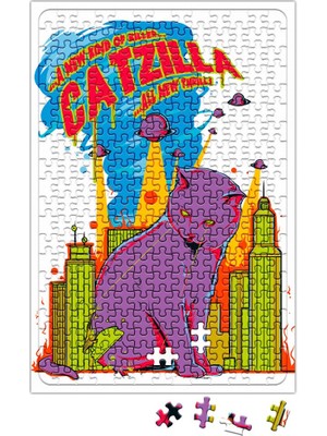 Baskı Dükkanı Catzilla Puzzle 240 Parça Yapboz