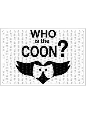 Baskı Dükkanı Who Is The Coon Puzzle 240 Parça Yapboz