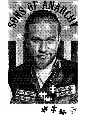 Baskı Dükkanı Sons Of Anarchy President Jax Teller Puzzle 240 Parça Yapboz