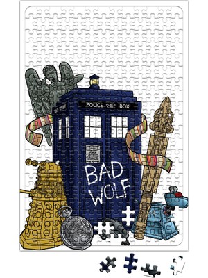 Baskı Dükkanı Doctor Who Tardis Puzzle 240 Parça Yapboz