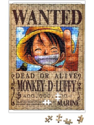 Baskı Dükkanı One Piece Wanted Luffy Puzzle 240 Parça Yapboz