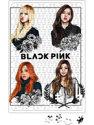 Baskı Dükkanı Black Pink Blackpink Puzzle 240 Parça Yapboz