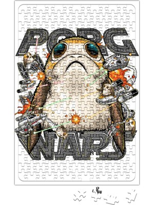 Baskı Dükkanı Porg Wars Puzzle 240 Parça Yapboz