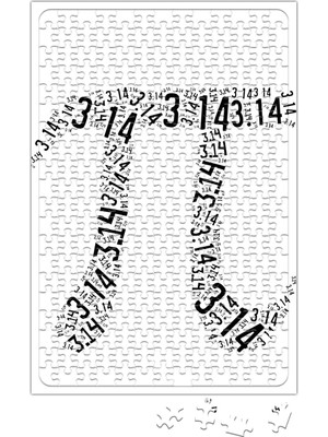 Baskı Dükkanı Pi Sayisi Mathematica Matematik Özel Tasarim Pi Günü Puzzle