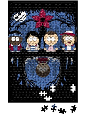 Baskı Dükkanı Stranger Things Stranger Park Puzzle 240 Parça Yapboz
