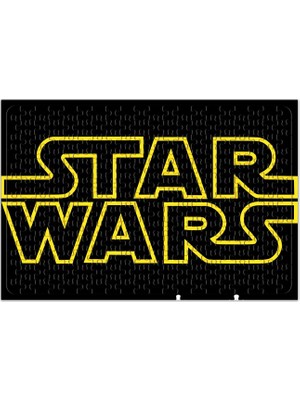 Baskı Dükkanı Star Wars Logo Siyah Zemin Puzzle 240 Parça Yapboz