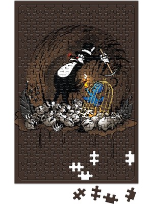 Baskı Dükkanı Chocolate Hey Fatcat Catch On Puzzle 240 Parça Yapboz