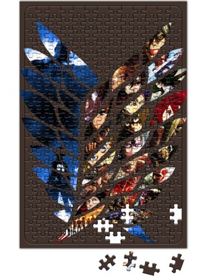 Baskı Dükkanı Attack On Titan Survey Corps Puzzle 240 Parça Yapboz