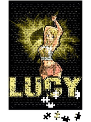 Baskı Dükkanı Fairy Tail Lucy Heartfilia Guild Symbol Key Puzzle